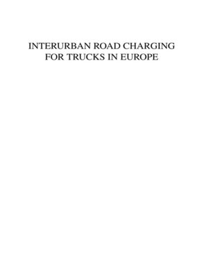 cover image of Interurban Road Charging for Trucks in Europe